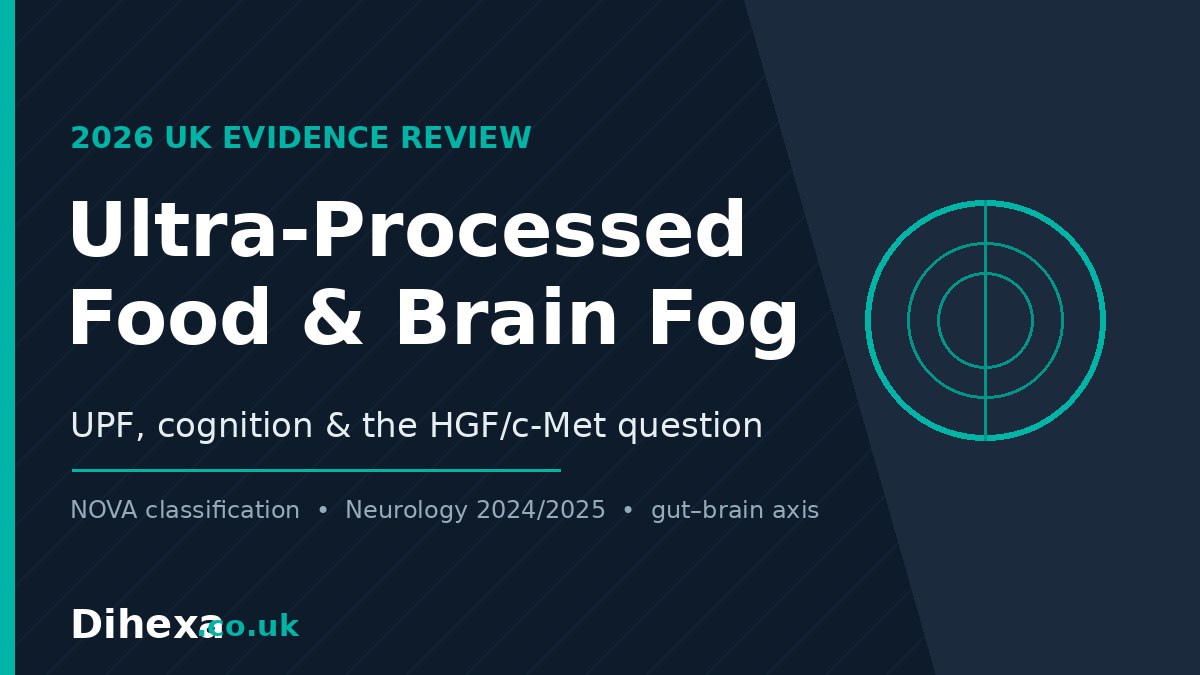 Ultra-processed food and brain fog - 2026 UK evidence review on UPF, cognition and the HGF/c-Met question